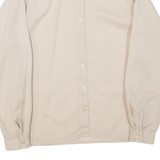 CHANTAL Womens Shirt Beige Collared Long Sleeve L