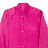 Womens Shirt Pink Collared Long Sleeve L