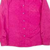 Womens Shirt Pink Collared Long Sleeve L