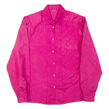 Womens Shirt Pink Collared Long Sleeve L