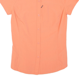 COLUMBIA Omni-shade Sun Protect Womens Shirt Orange Collared XS