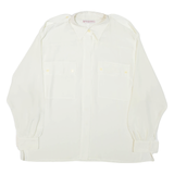 ESTER KEN PARIS Womens Shirt White Collared Long Sleeve XL