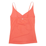 Womens Camisole Vest Orange V-Neck Sleeveless M