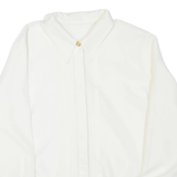 Womens Shirt White Collared Long Sleeve L