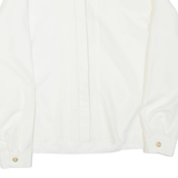 Womens Shirt White Collared Long Sleeve L