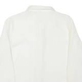 Womens Shirt White Collared Long Sleeve L