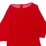 Womens Top Red 3/4 Sleeve S