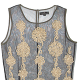 DAY Sheer Womens Top Black Sleeveless M