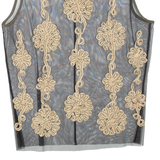 DAY Sheer Womens Top Black Sleeveless M