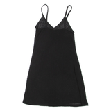 Womens Camisole Vest Black V-Neck Sleeveless S