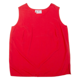 VALENTINE Womens Vest Red Sleeveless UK 18