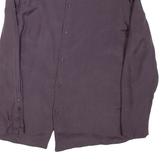 Womens Blouse Purple High Neck Long Sleeve L