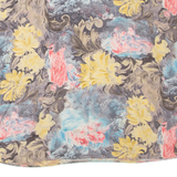 Womens Printed Top Grey Floral 2XL