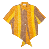 VERSE Womens Printed Shirt Orange Collared Striped L