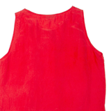 CARTY COLLECTION Womens Vest Red Sleeveless L