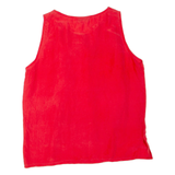 CARTY COLLECTION Womens Vest Red Sleeveless L