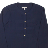 BANANA REPUBLIC Womens Blouse Blue Long Sleeve S