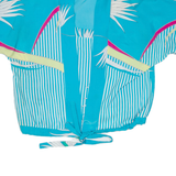 Womens Printed Blouse Blue V-Neck L
