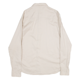 ALL SAINTS Mens Plain Shirt Beige Long Sleeve S