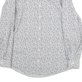 BEN SHERMAN Mens Shirt Grey Crazy Pattern Long Sleeve M