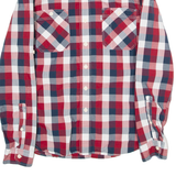 LEVI'S Slim Fit Mens Shirt Red Gingham Long Sleeve S