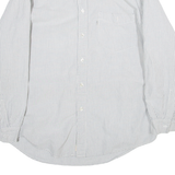 LEVI'S Mens Shirt Grey Striped Long Sleeve M