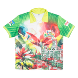 IDEAS Mens Shirt Green Crazy Pattern XL