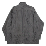CLASSIC STYLE Mens Shirt Grey Long Sleeve 2XL