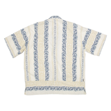 Mens Shirt Cream Floral 2XL