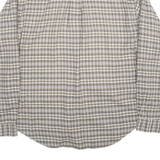 TOMMY HILFIGER Mens Shirt Brown Check Long Sleeve L
