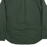NAUTICA Mens Plain Shirt Green Long Sleeve M