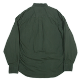 NAUTICA Mens Plain Shirt Green Long Sleeve M