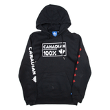 ADIDAS Mens Black Hoodie S
