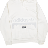 ADIDAS Womens White Hoodie S