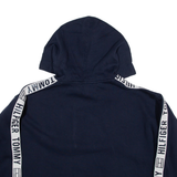TOMMY HILFIGER Womens Blue Hoodie L