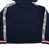TOMMY HILFIGER Womens Blue Hoodie L
