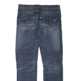 C&A URBAN DISTRICT Mens Jeans Blue Regular Straight Stone Wash W34 L34