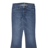 7 FOR ALL MANKIND "A" Pocket Womens Jeans Blue Bootcut Stone Wash W26 L31
