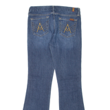 7 FOR ALL MANKIND "A" Pocket Womens Jeans Blue Bootcut Stone Wash W26 L31