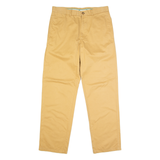 LACOSTE Chino Mens Trousers Brown Regular Straight W33 L31