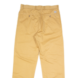 LACOSTE Chino Mens Trousers Brown Regular Straight W33 L31