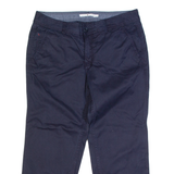 TOMMY HILFIGER 3/4 Womens Trousers Blue Regular Straight W30 L22