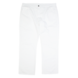 DICKIES Carpenter Workwear Mens Trousers White Regular Straight W40 L31