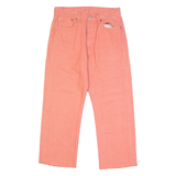 LEVI'S Cut Off 501 3/4 Womens Trousers Pink Regular Straight W28 L23