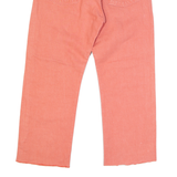 LEVI'S Cut Off 501 3/4 Womens Trousers Pink Regular Straight W28 L23