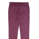 TOMMY HILFIGER Mens Trousers Maroon Slim Skinny W32 L32