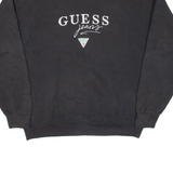 GUESS JEANS Womens Sweatshirt Black L