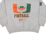 NIKE Football Womens Sweatshirt Grey USA XL