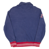 POLO RALPH LAUREN U.s.a Mens Sweatshirt Blue 1/4 Zip USA M