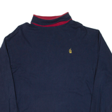 NAUTICA Mens Sweatshirt Blue Roll Neck XL